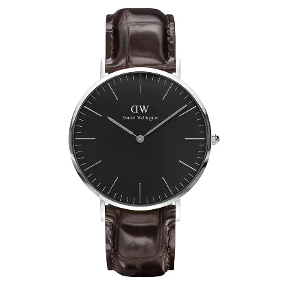 Zegarek DANIEL WELLINGTON DW00100134. Kwarcowy, Kolor czarny. Mężczyzna.