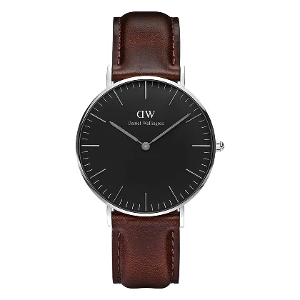 Zegarek DANIEL WELLINGTON DW00100143. Kwarcowy, Kolor czarny. Kobieta.