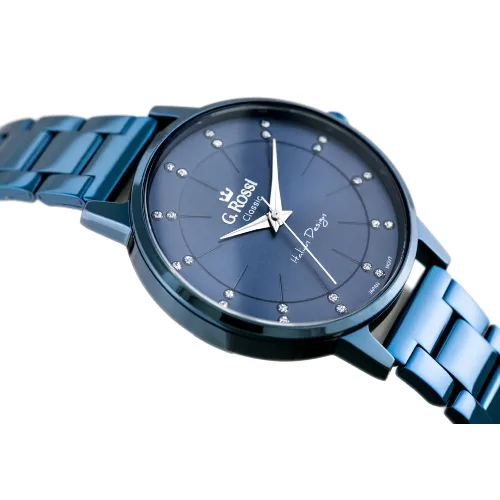 ZEGAREK G. ROSSI - C11715B-6F1 (zg777e) blue + BOX