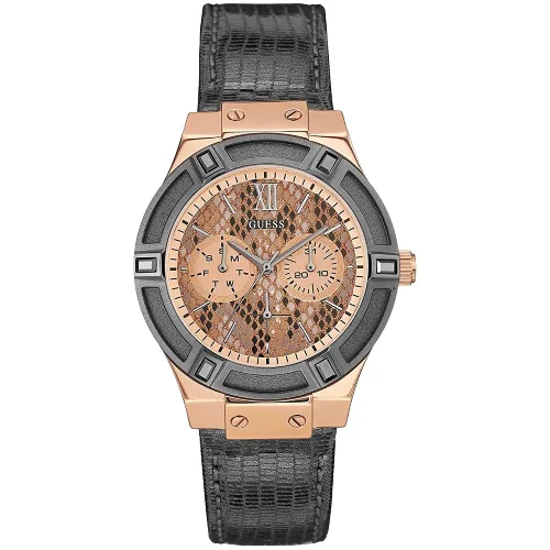 Zegarek GUESS W0289L4. Kwarcowy, Kolor brązowy. Kobieta.
