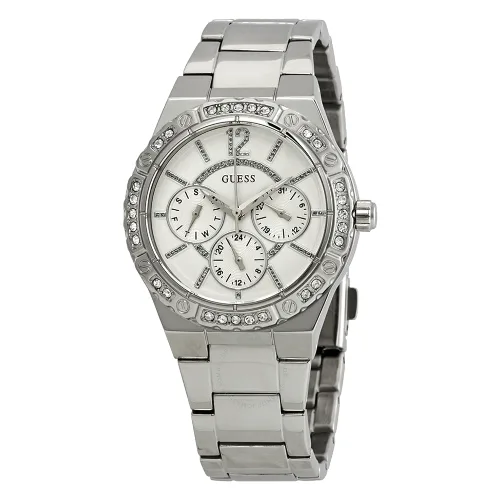Zegarek GUESS W0845L1. Kwarcowy, Kolor szary. Kobieta.