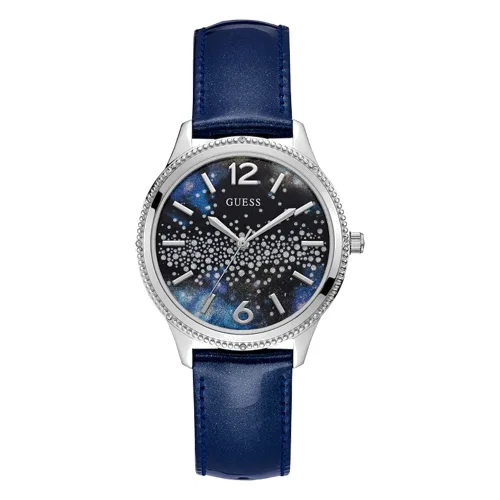 Zegarek GUESS W1028L1. Kwarcowy, Kolor czarny niebieski. Kobieta.