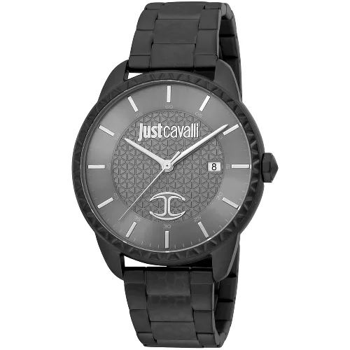 Zegarek JUST CAVALLI JC1G176M0065. Kwarcowy, Kolor szary. Mężczyzna.