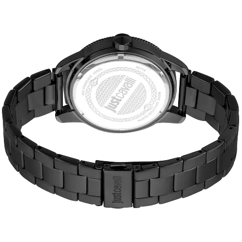 Zegarek JUST CAVALLI JC1G179M0085. Kwarcowy, Kolor szary. Mężczyzna.