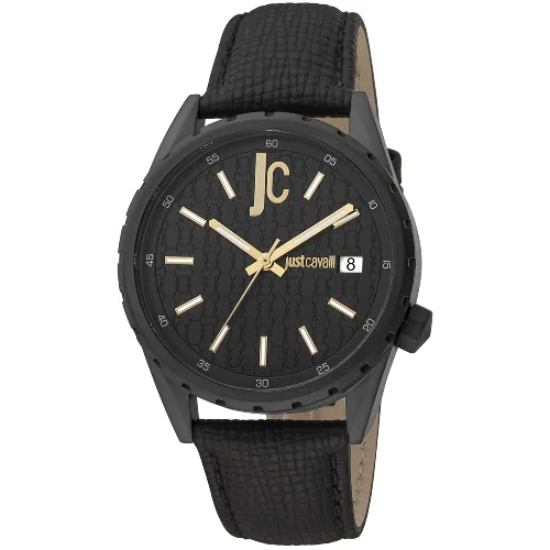 Zegarek JUST CAVALLI JC1G217L0045. Kwarcowy, Kolor czarny. Mężczyzna.