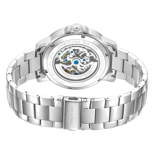 Zegarek KENNETH COLE KCWGY0064002. Automatyczny, Kolor niebieski. Mężczyzna.