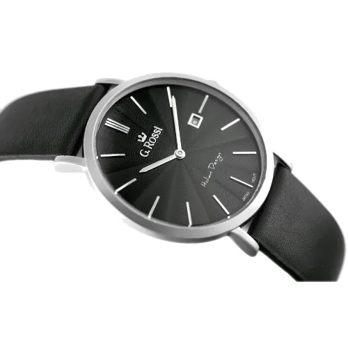 ZEGAREK MĘSKI G. ROSSI - 10853A - SLIM (zg184c) + BOX
