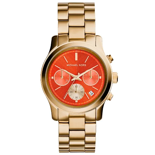 Zegarek MICHAEL KORS MK6162. Kwarcowy, Kolor pomarańczowy. Kobieta.