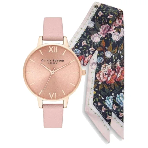 Zegarek OLIVIA BURTON OB16GSET23. Kwarcowy, Kolor różowy. Kobieta.