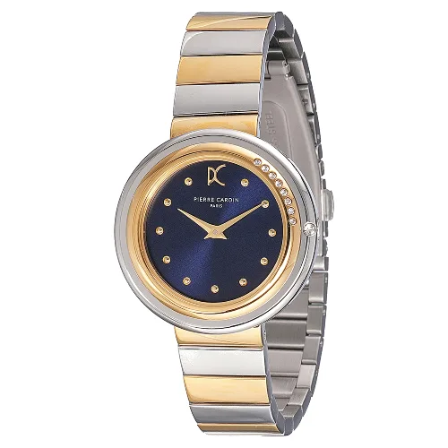 Zegarek PIERRE CARDIN CF.1010.MU. Kwarcowy, Kolor niebieski. Kobieta.