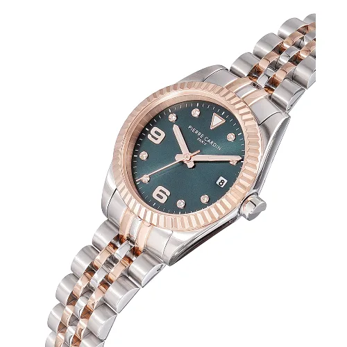 Zegarek PIERRE CARDIN CF.1012.MU.2. Kwarcowy, Kolor zielony. Kobieta.