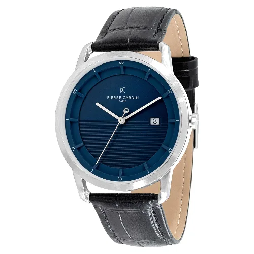 Zegarek PIERRE CARDIN CLC.6004. Kwarcowy, Kolor niebieski. Mężczyzna.
