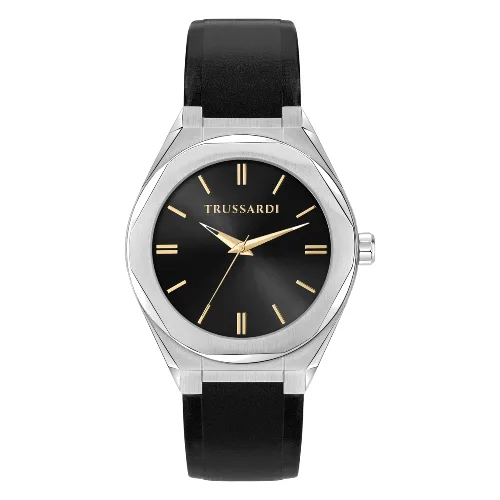 Zegarek TRUSSARDI R2451156001. Kwarcowy, Kolor czarny. Mężczyzna.
