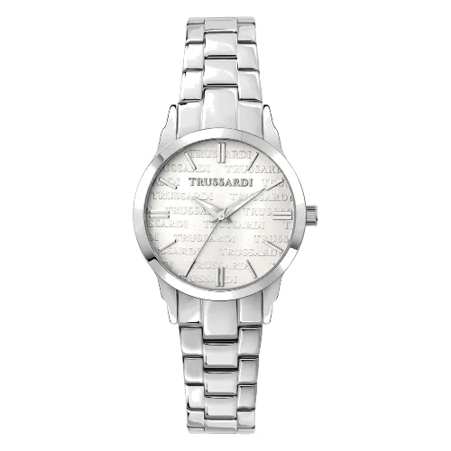 Zegarek TRUSSARDI R2453141509. Kwarcowy, Kolor biały. Kobieta.