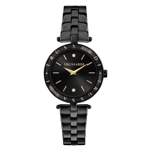 Zegarek TRUSSARDI R2453145513. Kwarcowy, Kolor czarny. Kobieta.