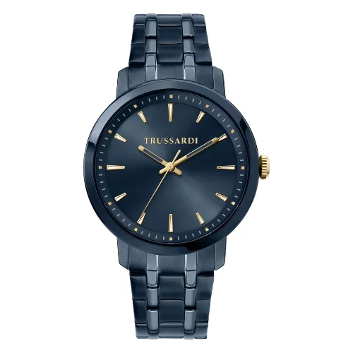 Zegarek TRUSSARDI R2453147007. Kwarcowy, Kolor niebieski. Mężczyzna.
