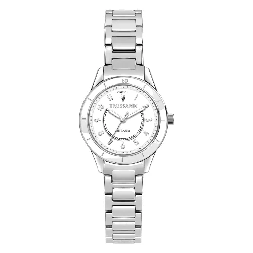 Zegarek TRUSSARDI R2453151502. Kwarcowy, Kolor biały. Kobieta.