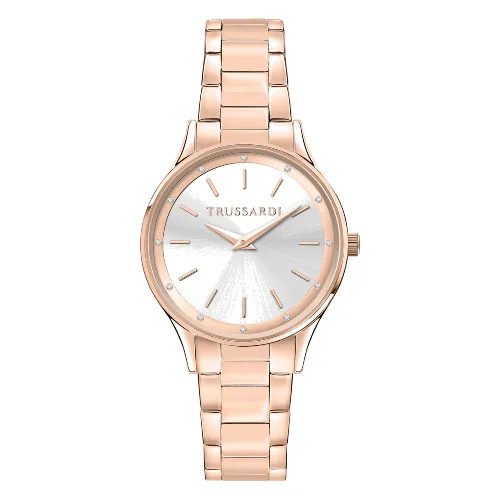 Zegarek TRUSSARDI R2453152510. Kwarcowy, Kolor biały. Kobieta.