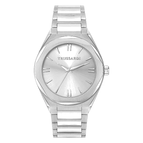 Zegarek TRUSSARDI R2453156006. Kwarcowy, Kolor biały. Mężczyzna.