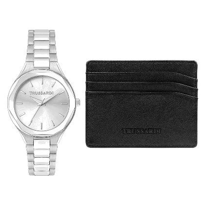 Zegarek TRUSSARDI R2453157507. Kwarcowy, Kolor biały. Kobieta.