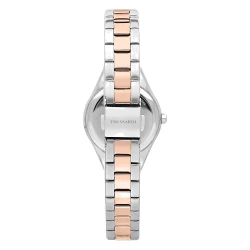 Zegarek TRUSSARDI R2453157509. Kwarcowy, Kolor szary. Kobieta.