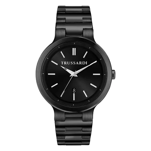 Zegarek TRUSSARDI R2453164001. Kwarcowy, Kolor czarny. Mężczyzna.