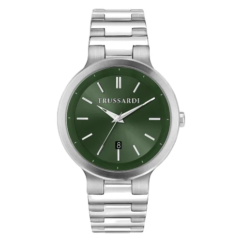Zegarek TRUSSARDI R2453164002. Kwarcowy, Kolor zielony. Mężczyzna.