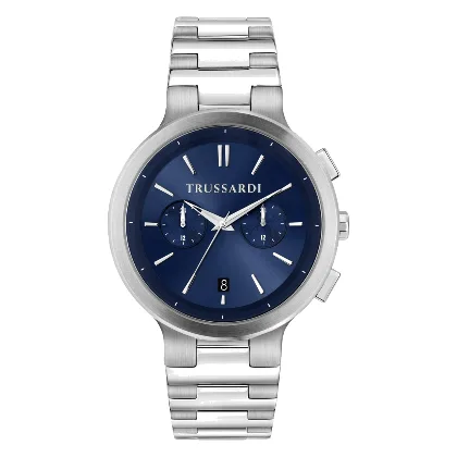 Zegarek TRUSSARDI R2453164004. Kwarcowy, Kolor niebieski. Mężczyzna.