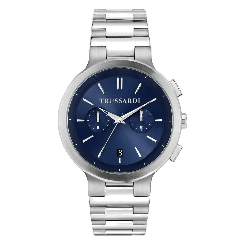 Zegarek TRUSSARDI R2453164004. Kwarcowy, Kolor niebieski. Mężczyzna.