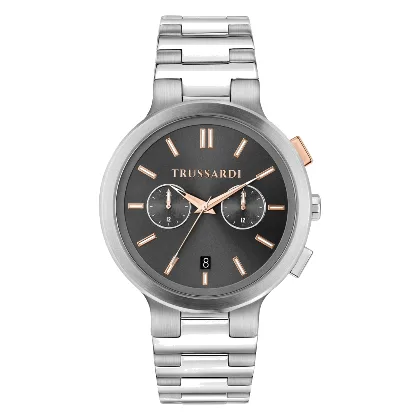 Zegarek TRUSSARDI R2453164005. Kwarcowy, Kolor szary. Mężczyzna.