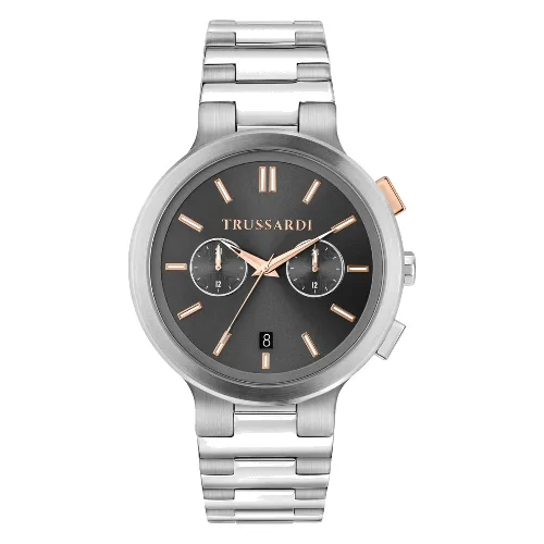Zegarek TRUSSARDI R2453164005. Kwarcowy, Kolor szary. Mężczyzna.