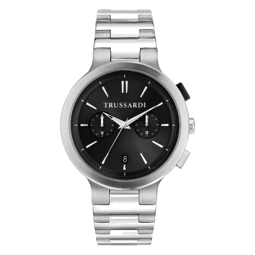 Zegarek TRUSSARDI R2453164006. Kwarcowy, Kolor czarny. Mężczyzna.