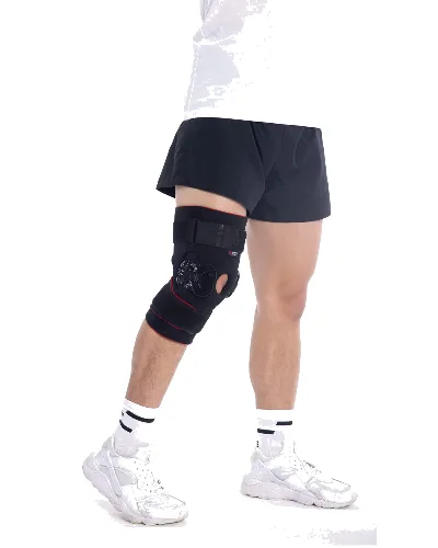 Zegarowy stabilizator kolana z regulacją kąta zgięcia Msupport Red