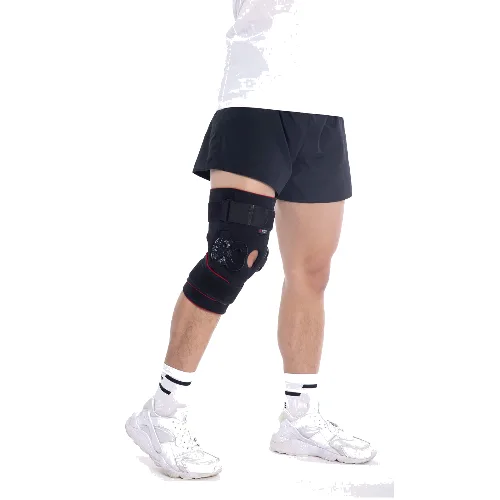 Zegarowy stabilizator kolana z regulacją kąta zgięcia Msupport Red