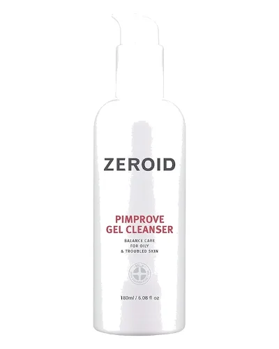 ZEROID ZEROID hipoalergiczny żel oczyszczający do skóry tłustej i trądzikowej, 180 ml Żele do mycia twarzy