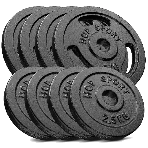 Zestaw obciążeń żeliwnych do sztangi Hop-Sport HS-I30B 30kg (4x5, 4x2.5)