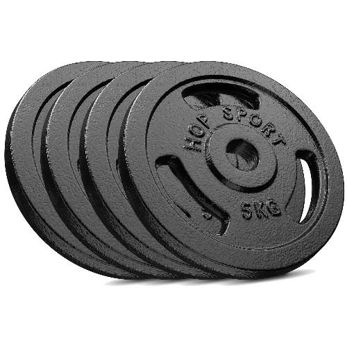 Zestaw obciążeń żeliwnych do sztangi Hop-Sport HS-I30E 4x5kg