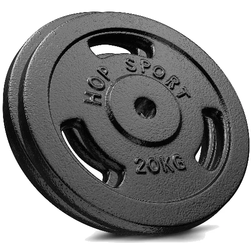 Zestaw obciążeń żeliwnych do sztangi Hop-Sport HS-I40GG 2x20kg