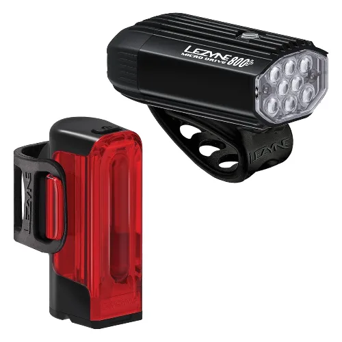 Zestaw oświetlenia rowerowego Lezyne Micro Drive 800 + Strip Drive 300+