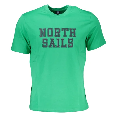 ZIELONY MĘSKI T-SHIRT Z KRÓTKIM RĘKAWEM NORTH SAILS